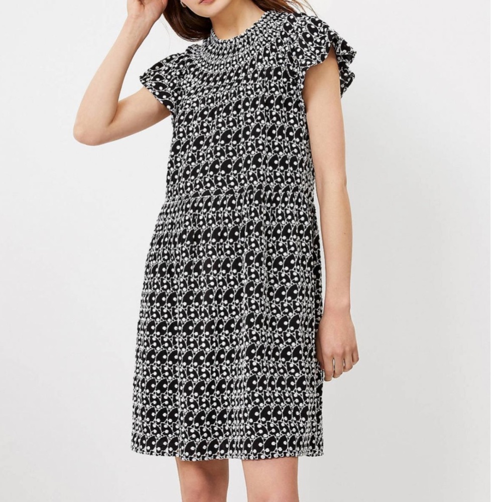 Loft Eyelit Yolk Dress